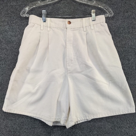 Chic Women's Chino Shorts White Size 8 Slash Pockets Made in USA - Picture 6 of 12